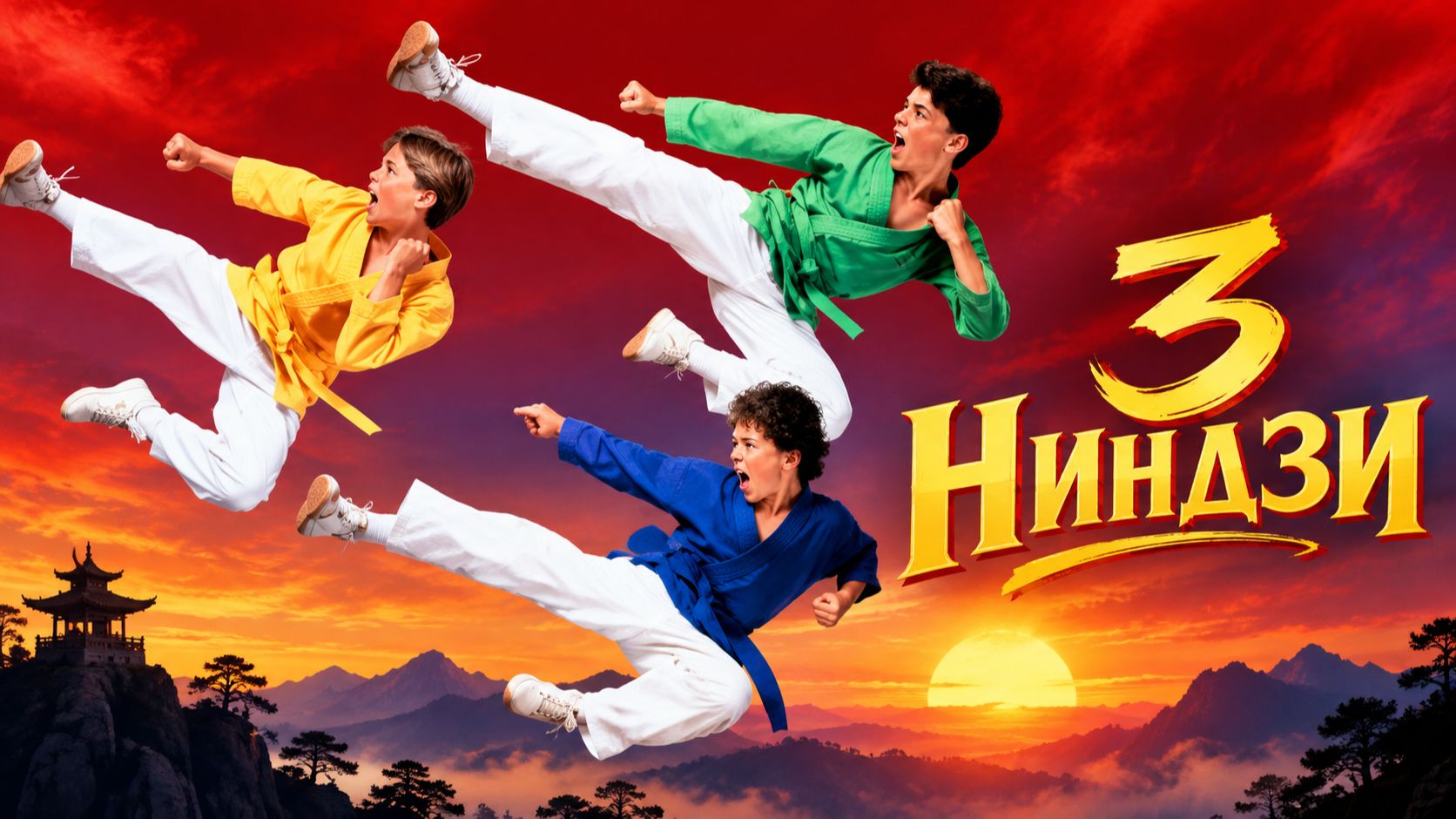 Три ниндзя | 3 Ninjas (1992)