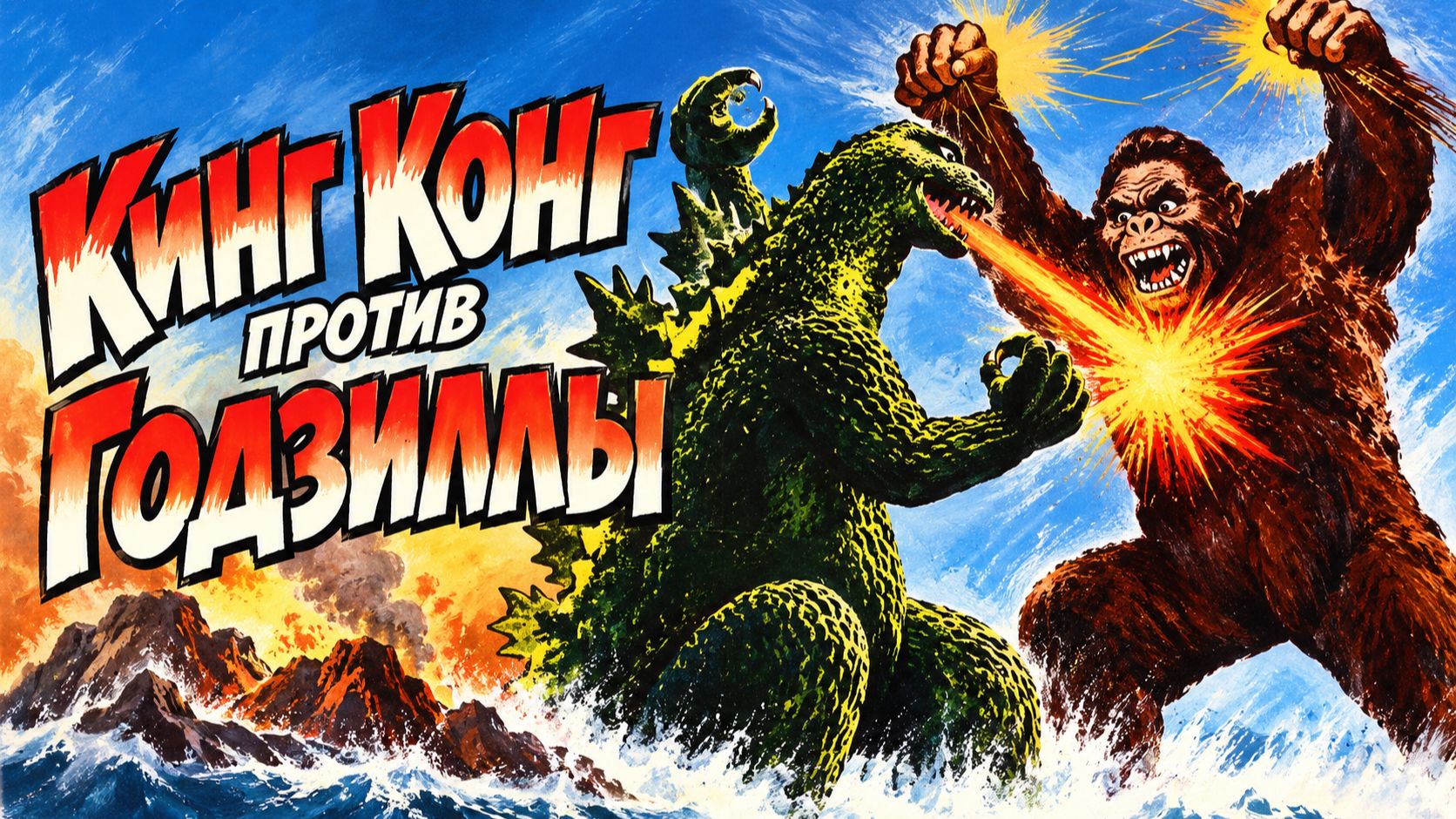 Кинг Конг против Годзиллы | Kingu Kongu tai Gojira (1962)